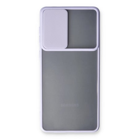 Samsung Galaxy A33 5g Kılıf Palm Buzlu Kamera Sürgülü Silikon - Lila