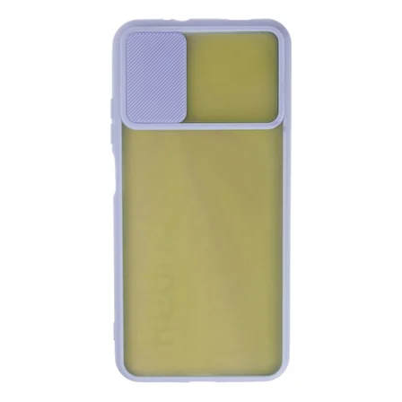 Redmi 9t Kılıf Palm Buzlu Kamera Sürgülü Silikon - Lila