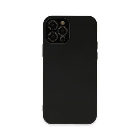 İphone 12 Pro Max Kılıf Lansman Glass Kapak - Siyah