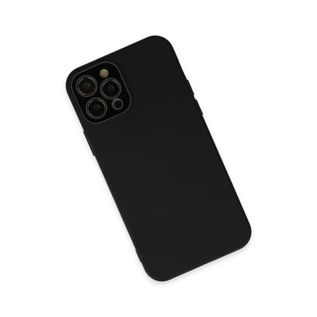 İphone 12 Pro Max Kılıf Lansman Glass Kapak - Siyah