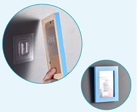 Geçmeli Klips Eşya Sabitleme Askısı 5 Set