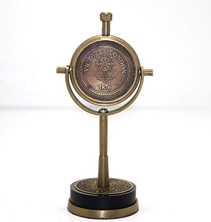 Masa Üstü Pirinç Saat Model 4