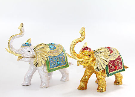 Swarovski Taşlı Tekli Fil Figürü Model 5