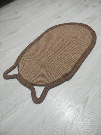 Mikopet Dekoratif Kedi Kulaklı Tırmalama Paspası