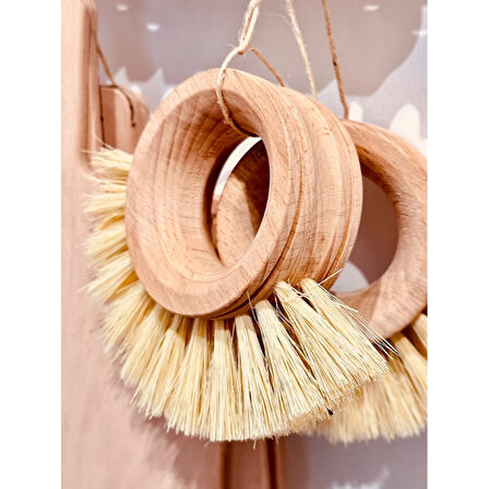 Ahşap Sebze Meyve Yıkama Fırçası