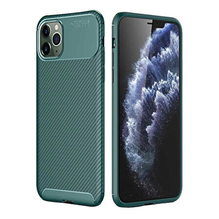 Apple iPhone 11 Pro Uyumlu Kılıf Ultra Slim Fit Karbon Silikon