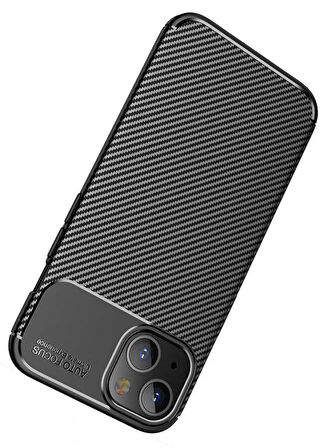 Apple iPhone 13 Mini Uyumlu Kılıf Ultra Slim Fit Karbon Silikon