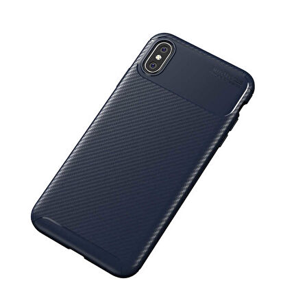 Apple iPhone XS Max Uyumlu Kılıf Ultra Slim Fit Karbon Silikon