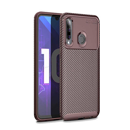 Huawei Honor 20 Lite Uyumlu Kılıf Ultra Slim Fit Karbon Silikon