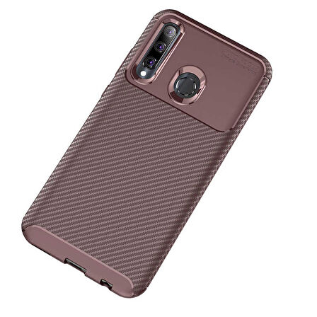 Huawei Honor 20 Lite Uyumlu Kılıf Ultra Slim Fit Karbon Silikon