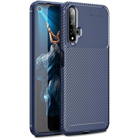 Huawei Honor 20 Uyumlu Kılıf Ultra Slim Fit Karbon Silikon
