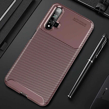 Huawei Honor 20 Uyumlu Kılıf Ultra Slim Fit Karbon Silikon