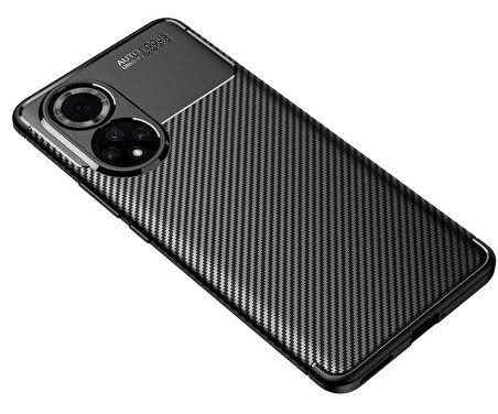 Huawei Honor 50 Uyumlu Kılıf Ultra Slim Fit Karbon Silikon