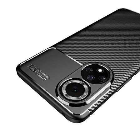 Huawei Honor 50 Uyumlu Kılıf Ultra Slim Fit Karbon Silikon