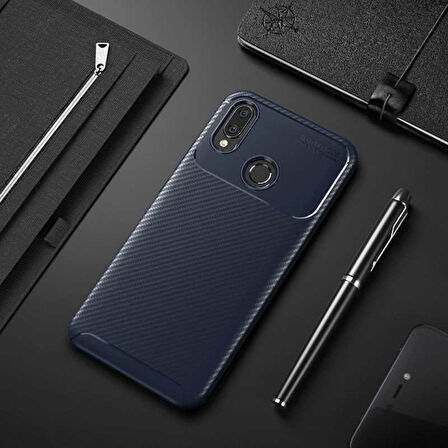 Huawei Honor Play Uyumlu Kılıf Ultra Slim Fit Karbon Silikon