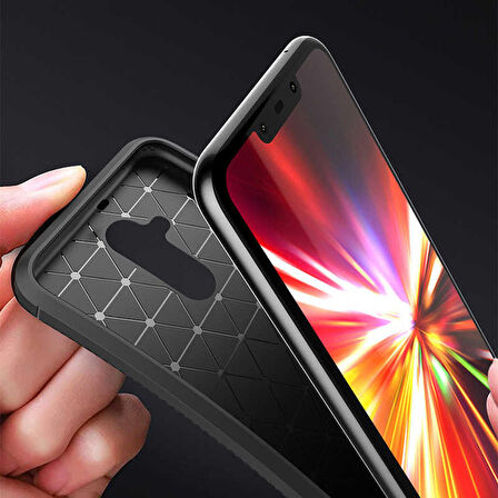 Huawei Mate 20 Lite Uyumlu Kılıf Ultra Slim Fit Karbon Silikon