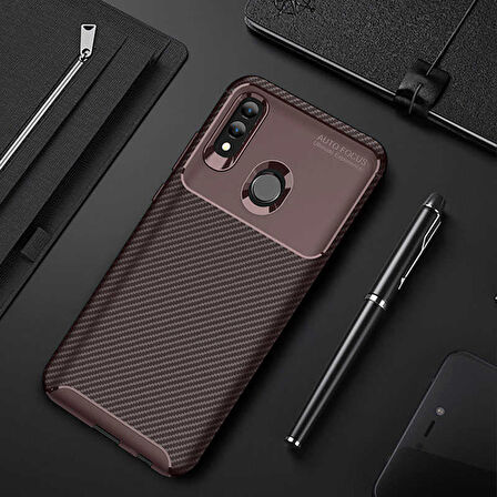 Huawei P Smart 2019 Uyumlu Kılıf Ultra Slim Fit Karbon Silikon