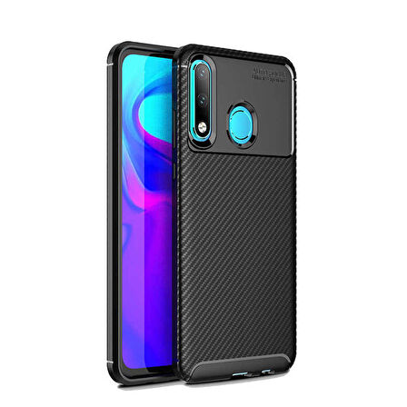 Huawei P30 Lite Uyumlu Kılıf Ultra Slim Fit Karbon Silikon