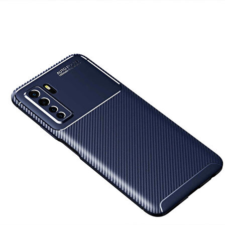 Huawei P40 Lite 5G Uyumlu Kılıf Ultra Slim Fit Karbon Silikon
