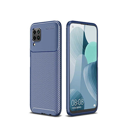 Huawei P40 Lite Uyumlu Kılıf Ultra Slim Fit Karbon Silikon