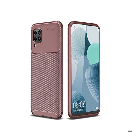 Huawei P40 Lite Uyumlu Kılıf Ultra Slim Fit Karbon Silikon