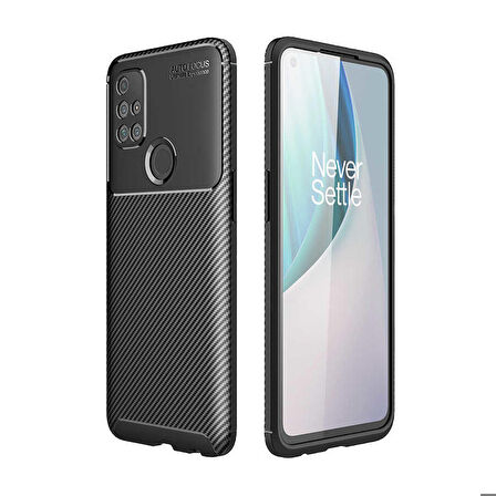One Plus Nord N10 5G Uyumlu Kılıf Ultra Slim Fit Karbon Silikon