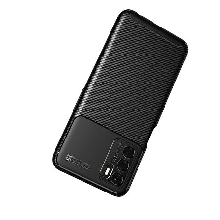 Oppo A16 Uyumlu Kılıf Ultra Slim Fit Karbon Silikon