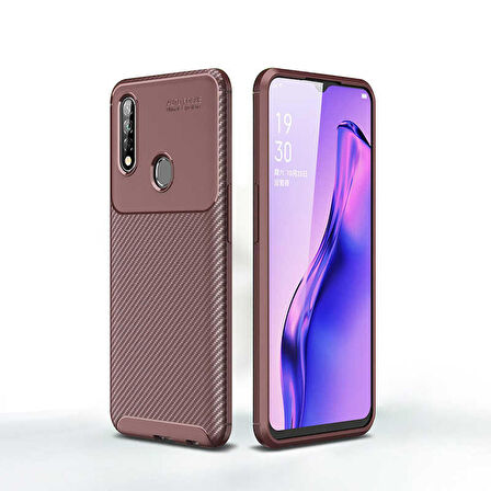 Oppo A31 Uyumlu Kılıf Ultra Slim Fit Karbon Silikon