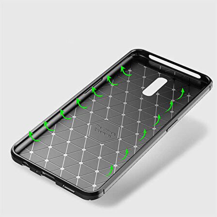 Oppo Reno Uyumlu Kılıf Ultra Slim Fit Karbon Silikon