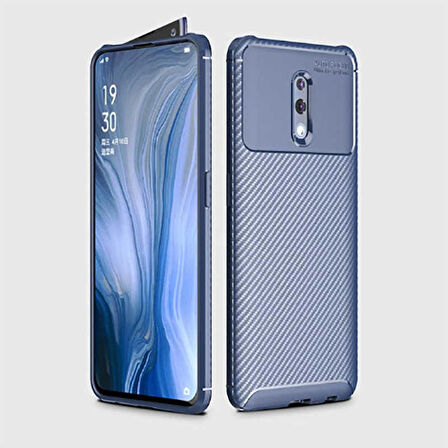 Oppo Reno Uyumlu Kılıf Ultra Slim Fit Karbon Silikon