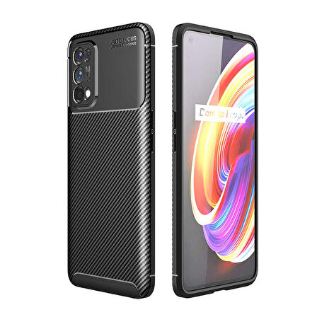 Realme 7 Pro Uyumlu Kılıf Ultra Slim Fit Karbon Silikon