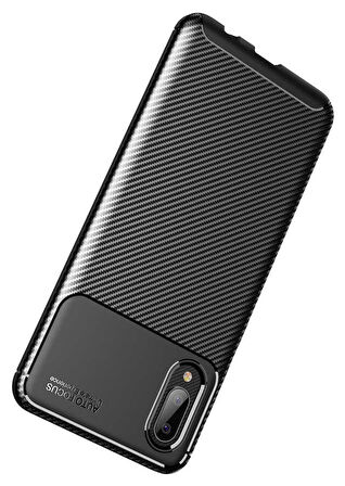 Samsung Galaxy A02 Uyumlu Kılıf Ultra Slim Fit Karbon Silikon