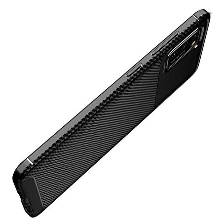Samsung Galaxy A02S Uyumlu Kılıf Ultra Slim Fit Karbon Silikon