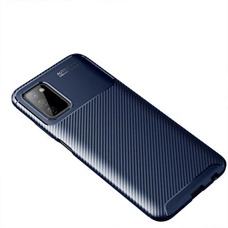 Samsung Galaxy A03S Uyumlu Kılıf Ultra Slim Fit Karbon Silikon