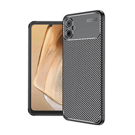 Samsung Galaxy A05 Uyumlu Kılıf Ultra Slim Fit Karbon Silikon