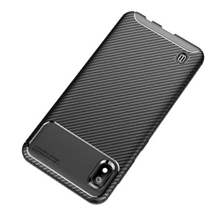 Samsung Galaxy A10 Uyumlu Kılıf Ultra Slim Fit Karbon Silikon