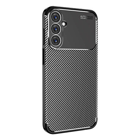 Samsung Galaxy A15 Uyumlu Kılıf Ultra Slim Fit Karbon Silikon