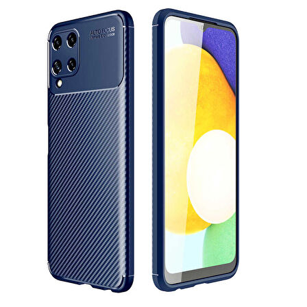 Samsung Galaxy A22 4G Uyumlu Kılıf Ultra Slim Fit Karbon Silikon