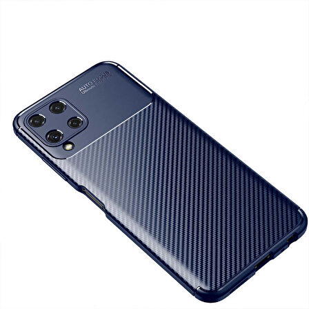 Samsung Galaxy A22 4G Uyumlu Kılıf Ultra Slim Fit Karbon Silikon