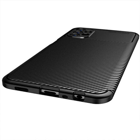 Samsung Galaxy A23 Uyumlu Kılıf Ultra Slim Fit Karbon Silikon