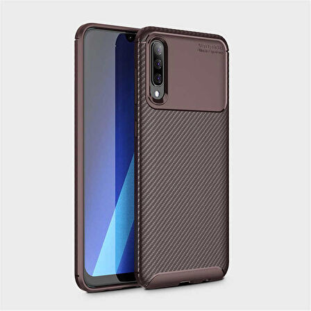 Samsung Galaxy A30S Uyumlu Kılıf Ultra Slim Fit Karbon Silikon