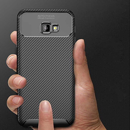 Samsung Galaxy J4 Plus Uyumlu Kılıf Ultra Slim Fit Karbon Silikon