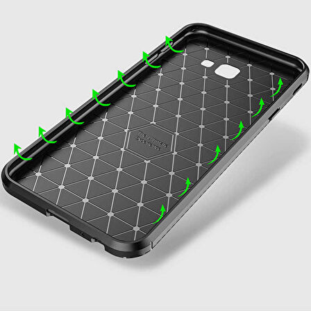 Samsung Galaxy J4 Plus Uyumlu Kılıf Ultra Slim Fit Karbon Silikon