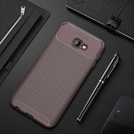 Samsung Galaxy J4 Plus Uyumlu Kılıf Ultra Slim Fit Karbon Silikon