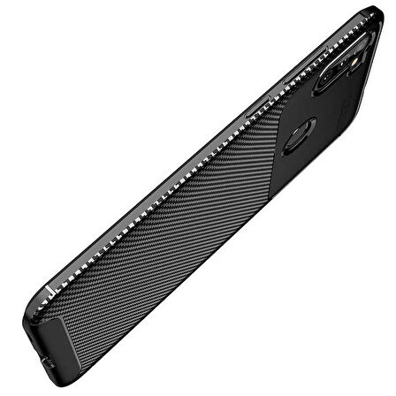 Samsung Galaxy M11 Uyumlu Kılıf Ultra Slim Fit Karbon Silikon