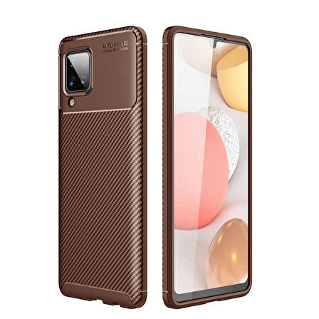 Samsung Galaxy M12 Uyumlu Kılıf Ultra Slim Fit Karbon Silikon