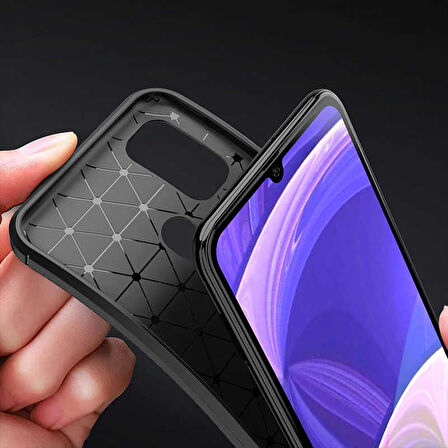 Samsung Galaxy M30S Uyumlu Kılıf Ultra Slim Fit Karbon Silikon