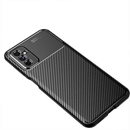 Samsung Galaxy M52 Uyumlu Kılıf Ultra Slim Fit Karbon Silikon