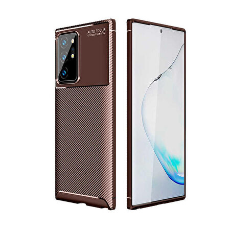 Samsung Galaxy Note 20 Ultra Uyumlu Kılıf Ultra Slim Fit Karbon Silikon