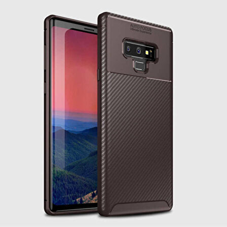 Samsung Galaxy Note 9 Uyumlu Kılıf Ultra Slim Fit Karbon Silikon